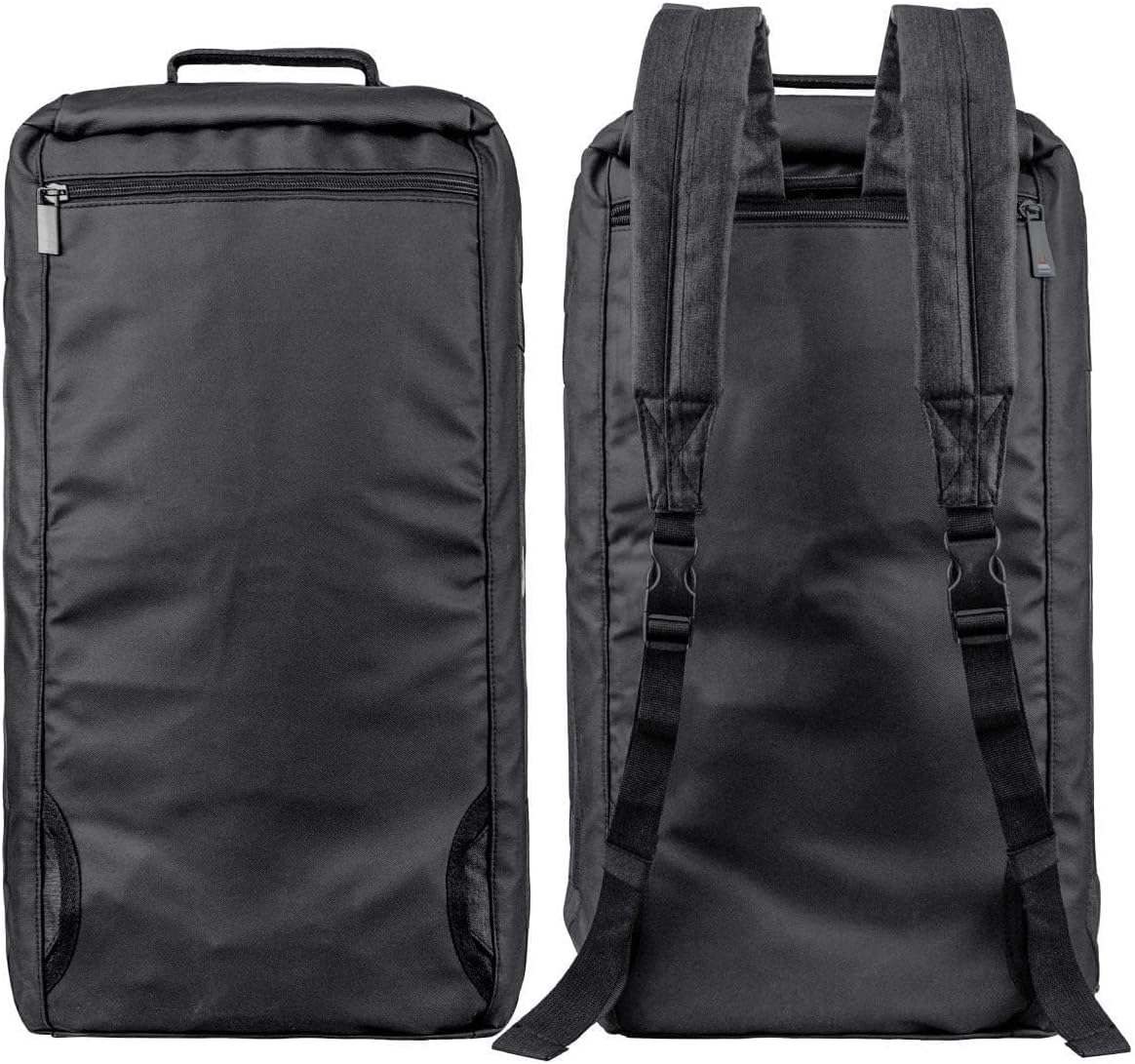 Gym Duffle Bag Backpack Waterproof Sports Duffel Bags Travel Weekender Bag for Men Women Overnight Bag with Shoes Compartment Black