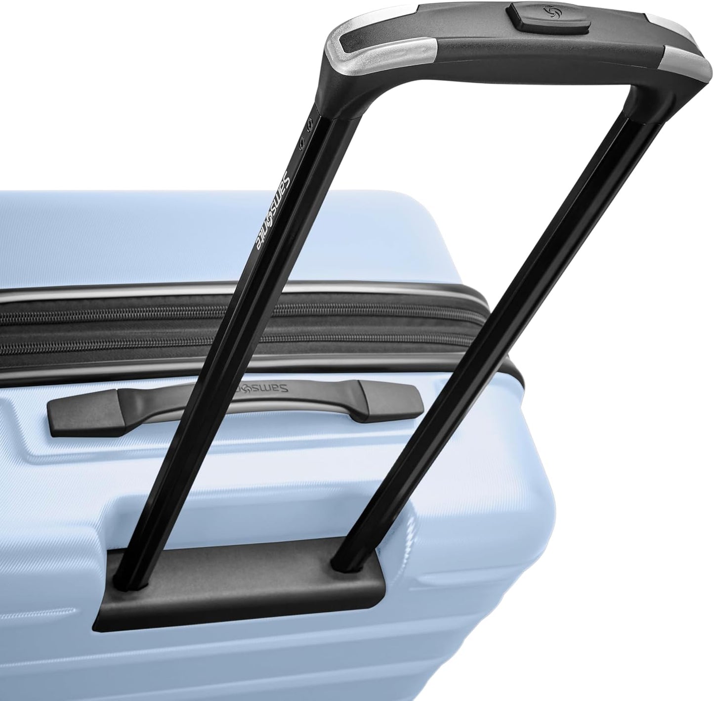 Samsonite Omni 2: 24-Inch Medium Checked Hardside Luggage with 360° Spinner Wheels - Scratch Resistant Hardshell - TSA Lock - Expandable Polycarbonate Shell for Lightweight Travel - Pale Blue