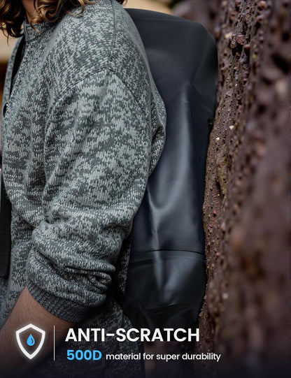 Lamicall Dry Bag Waterproof Backpack - [Zippered Pocket] 5L/10L/20L/30L/40L Roll Top Waterproof Bag with Water Proof Phone Pouch, Floatable Drybag for Swimming, Boating, Kayaking, Camping, Beach