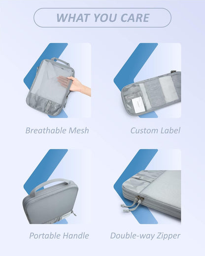 BAGSMART 6 Set /4 Set/2 Set Compression Packing Cubes for Travel, Lightweight Luggage Organizer Bags, Durable Space Saver Bags Travel Essentials