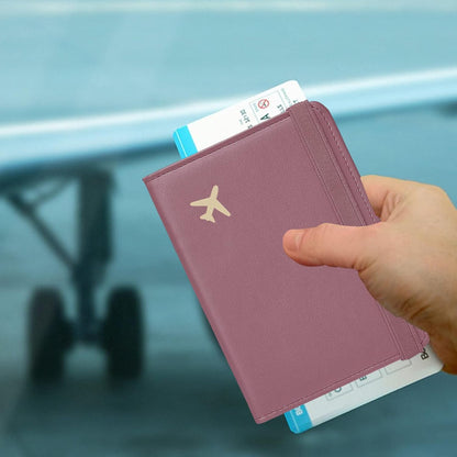 ZOPPEN Passport Holder Wallet, Passport Cover Travel Wallet Women Travel Essentials Accessories Document Organizer Travel Must Haves Rfid Blocking Cover Case for Women and Men, Purple