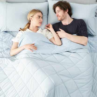Cozy Bliss Cooling Blanket for Hot Sleepers, Q-Max 0.4 Cooling Comfort Queen Size, Cold Blankets for Night Sweats Sleeping, Ultra-Cool Lightweight Breathable Summer Blanket for Bed