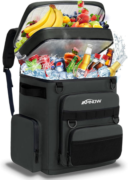 Backpack Cooler Insulated Leak Proof for Men Women 50 Cans Soft Cooler Backpack Insulated Waterproof Large Capacity Coolers Bag Portable for Lunch Camping Travel Picnic Hiking