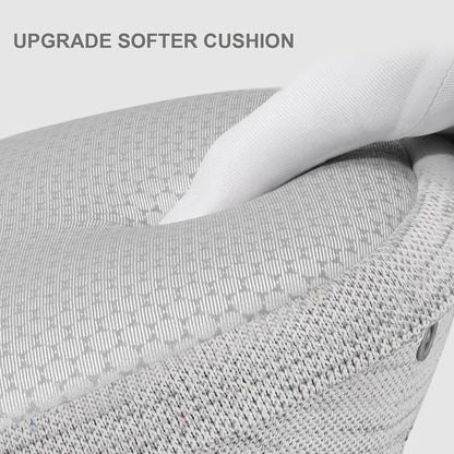 Bebamour Baby Carrier Newborn to Toddler with Hip Seat Baby Carrier Front and Back Carry Carrier with Head Hood, 3 PCS Teething Pads,Storage Bag (Gray-Knit)