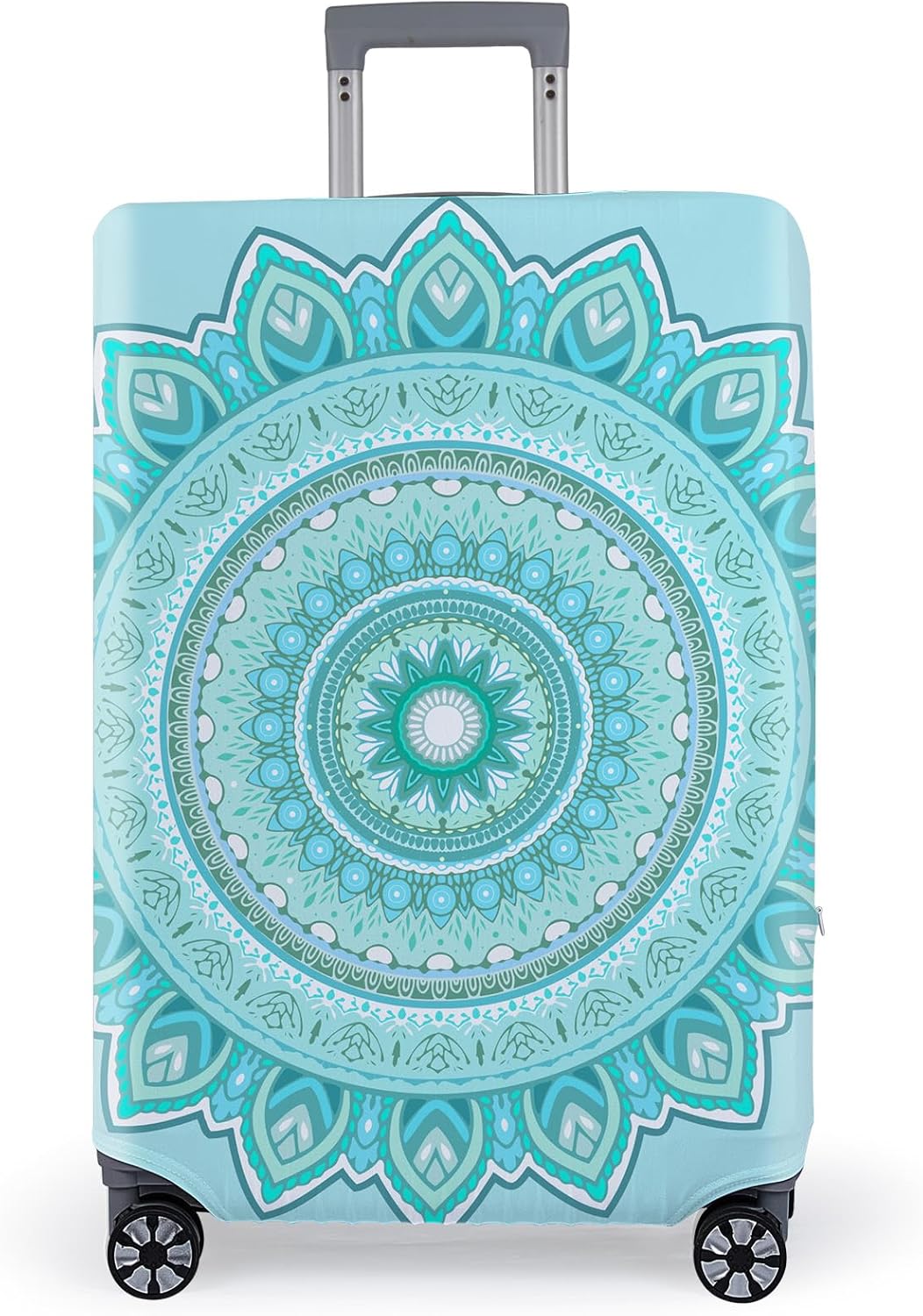 Pink Dino Suitcase Luggage Cover, Thick Suitcase Cover for Carry on Luggage Protector Fits 18-30 Inch Case