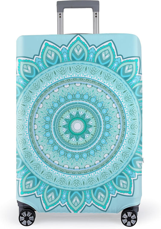 Pink Dino Suitcase Luggage Cover, Thick Suitcase Cover for Carry on Luggage Protector Fits 18-30 Inch Case