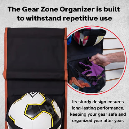 Vintage Hanging Sports Equipment Organizer | Limited Stock | Multi-Purpose Garage Sports Ball Storage | For Basketball Football Volleyball Tennis Soccer Biking | Toy Storage | Includes Hook & Pump