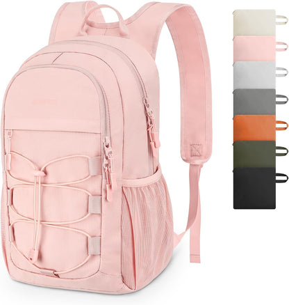 ZOMFELT Hiking Backpack for Women Men, 15L Lightweight Packable Backpack for Trip, Water Resistant Small Travel Backpacks, Foldable daypack for Hiking, Walking, Cycling, Camping, Pink