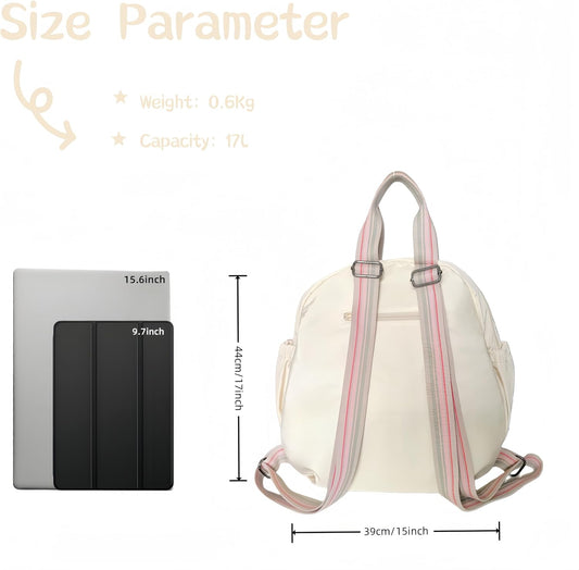 Lightweight Backpack with Laptop Compartment, Large Capacity Leisure Backpacks, Water Resistant Bookbag, Casual College Daypacks, Nurse Backpack for Work Travel