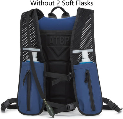 ATBP Running Hydration Vest Pack Tactical 3L Water Bladder Backpack Bag for Cycling Marathon Hiking Daypack Men & Women
