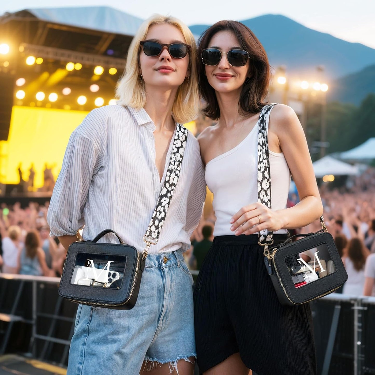 AW BRIDAL Monogram Canvas Tote Bag for Chrismas, Bridal Shower, Retirement, Birthday Gifts for Women Mom Wife Sister Friends