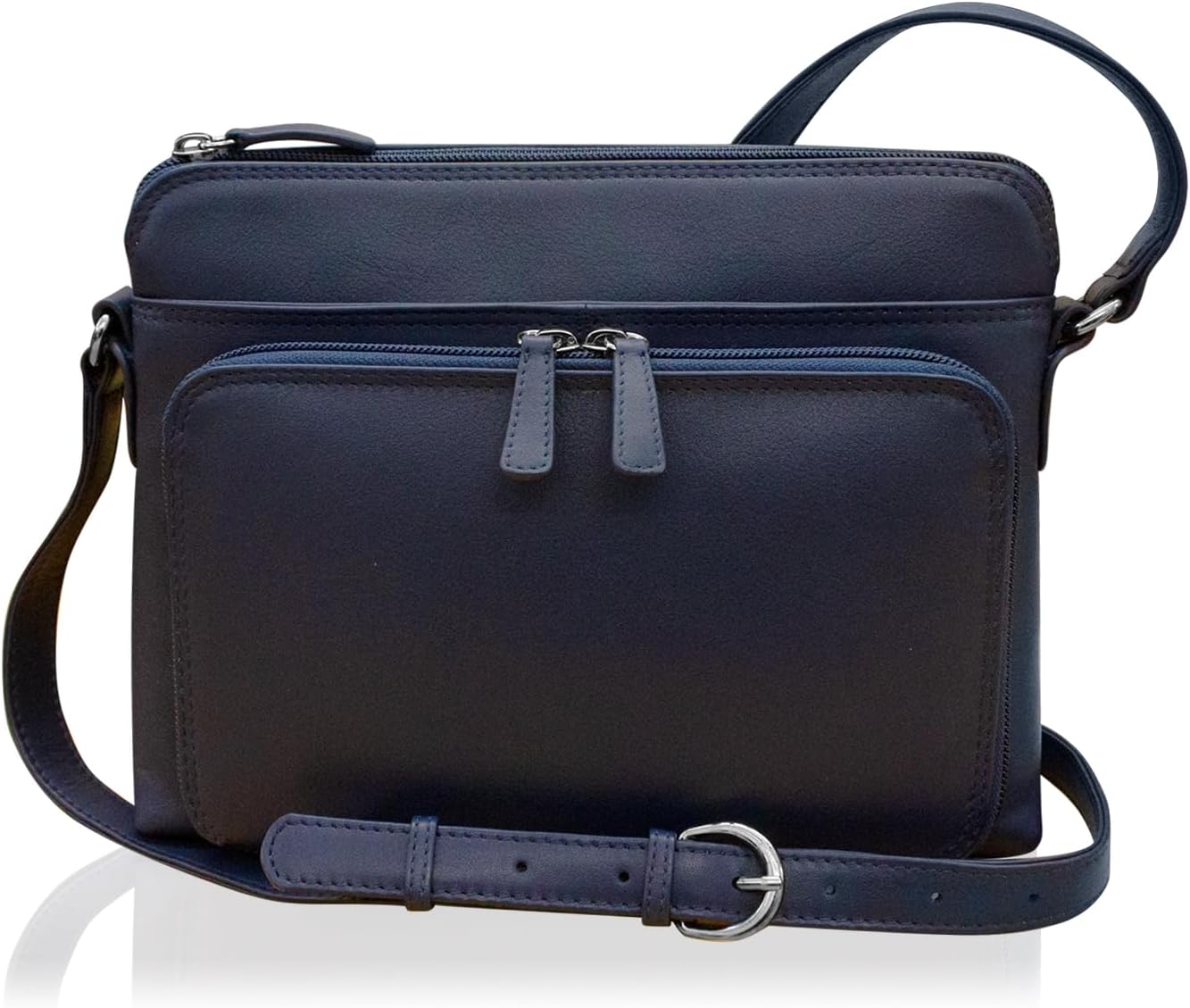 ili New York Genuine Leather Crossbody Bags for Women - Premium RFID Blocking Shoulder Bag Organizer with Adjustable Strap