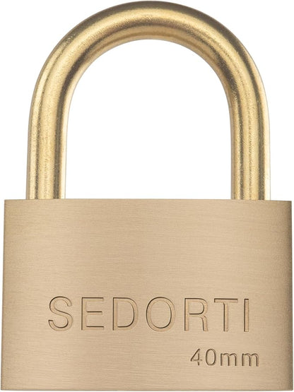 Weather Proof Lock, Keyed Alike Solid Brass Padlocks - Image 3
