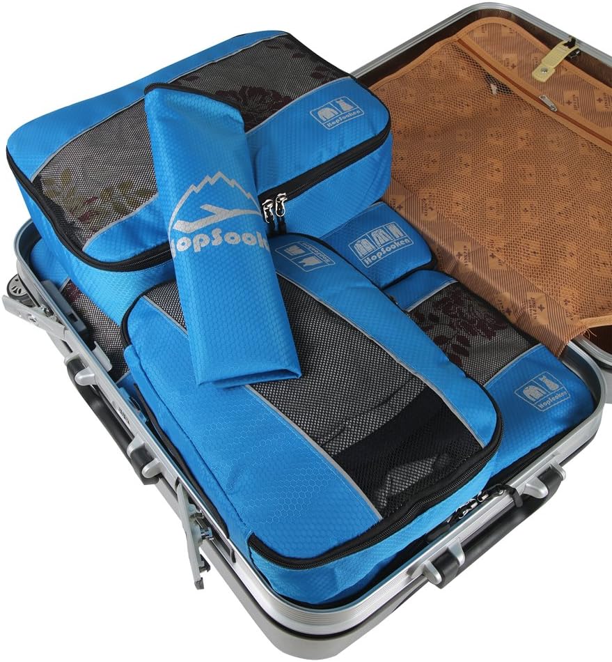 5 Set Packing Cubes for Travel Large Suitcase Luggage Organizer Bags Travel Accessories Vacation 4 Cubes 1 Laundry Pouch Bag
