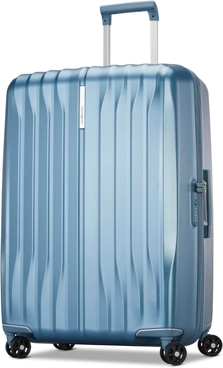 Samsonite UpLIFT Large Checked Hardside Luggage with Spinner Wheels - Airline-Approved, TSA Lock, Adjustable Handle System - Polycarbonate Hard Suitcase for Ultra Lightweight Travel - Elemental Blue