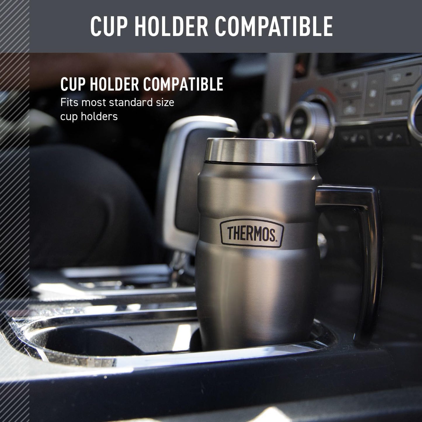 THERMOS Stainless King Vacuum-Insulated Travel Mug, 16 Ounce, Midnight Blue
