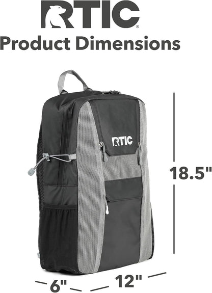 RTIC Chillout 24 Can Backpack Cooler Insulated Portable Soft Cooler Bag for Lunch, Beach, Drink, Beverage, Travel, Camping, Picnic, Car, Hiking