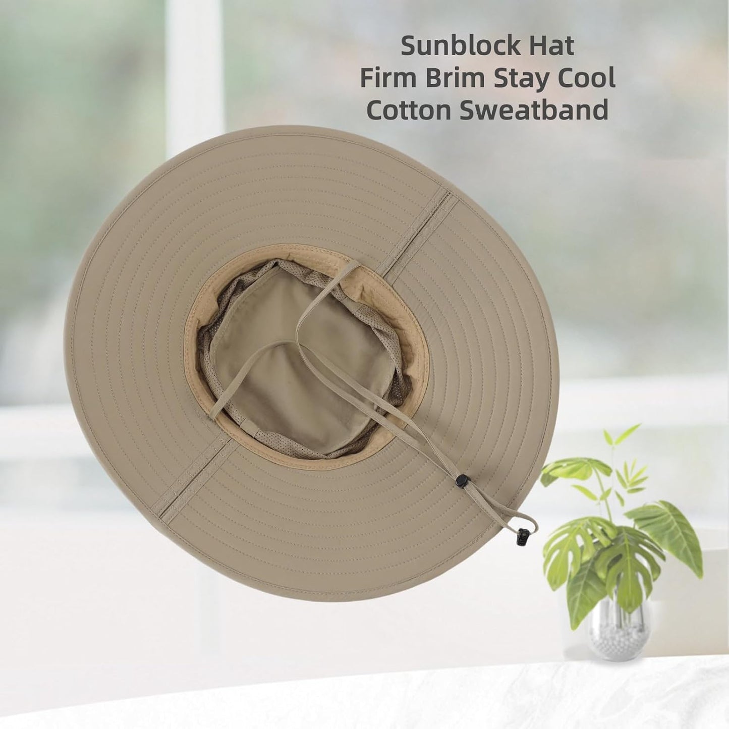 Home Prefer UPF50+ Mens Sun Hat Wide Brim Fishing Hat Foldable Large Brim UV Protection Sun Hat for Men Women Beach Gardening