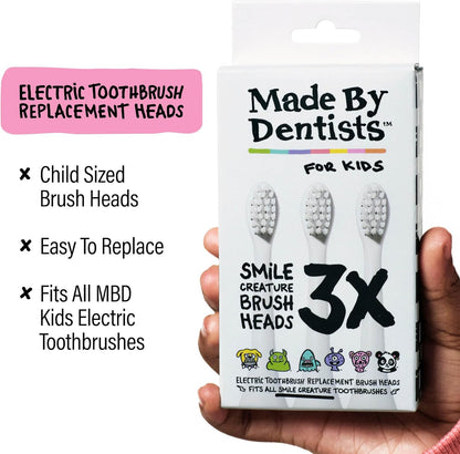 Kids Electric Toothbrush - Rechargeable Vibrating Toothbrush with Timer, Includes 6 Replacement Heads, Gently Cleans Teeth, for Girls and Boys, Kids & Toddlers Age 2+, Cheetah