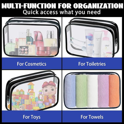 16 Pack Waterproof Cosmetic Bag TSA Approved Toiletry Bag, Portable Travel Pouch - Image 7