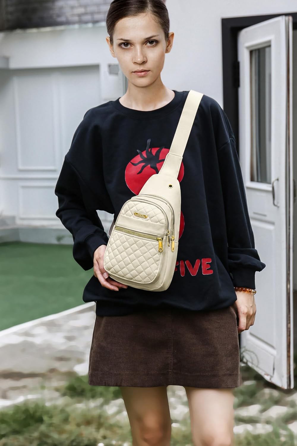 Small Sling Bag For Women Men Casual Crossbody Sling Backpack