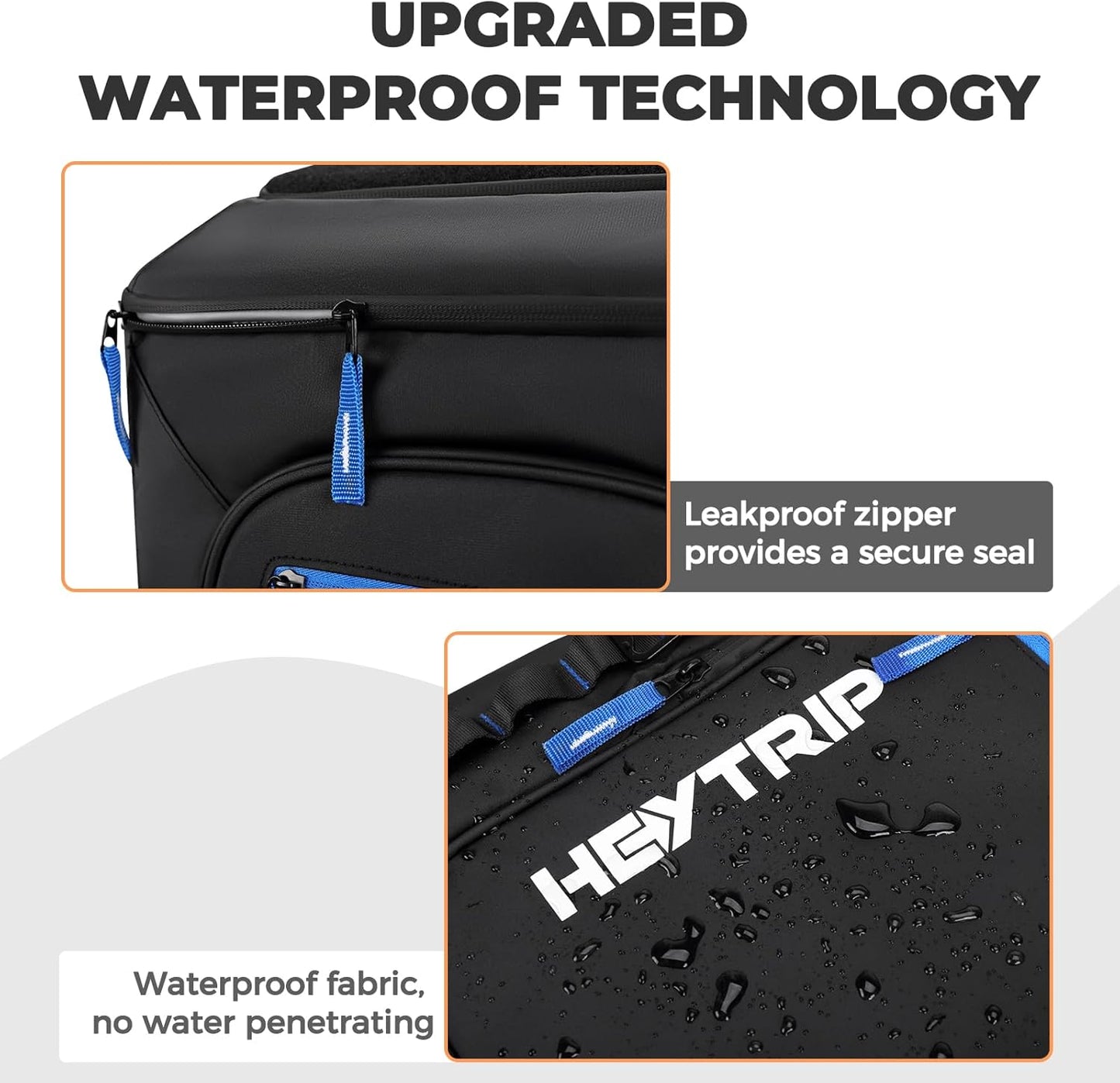 Heytrip Backpack Cooler 36/54 Cans Insulated Waterproof Cooler Bag for 20 Hours Cold Retention, Leak-Proof Camping Cooler with Multi-Compartments