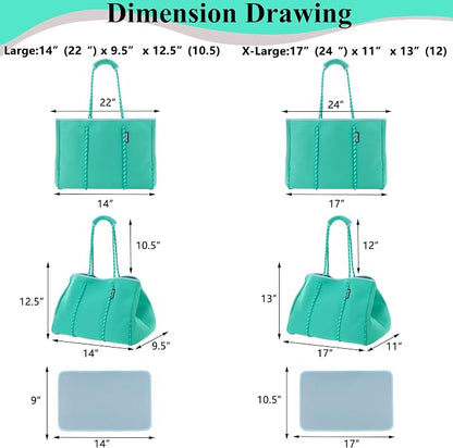 QOGiR Neoprene Multipurpose Beach Bag Tote - Image 3