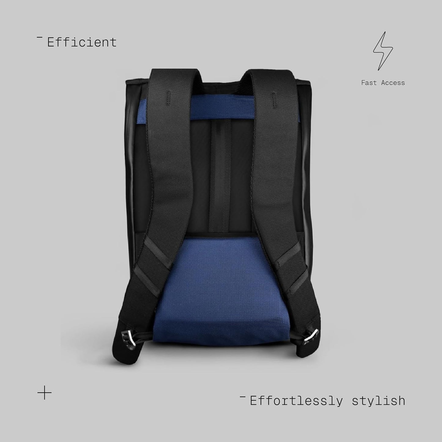 The Frenchie Co. - SL Speed - Expandable Ballistic Nylon Backpack - Anti-Theft Magnetic Closure - Self-Adjusting Comfort Straps, Lightweight, Water-Resistant, 16 inch Laptop Compartment, Carry-on