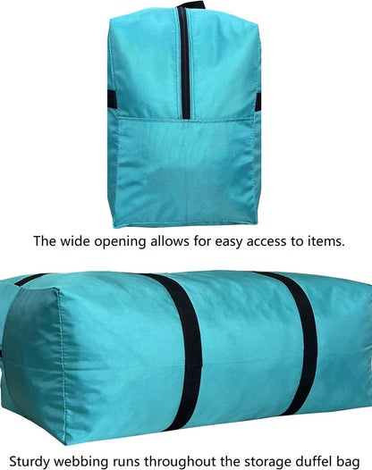 Extra Large Storage Duffle Bag with Zippers and Handles, Big Foldable Duffle Bag for Travel
