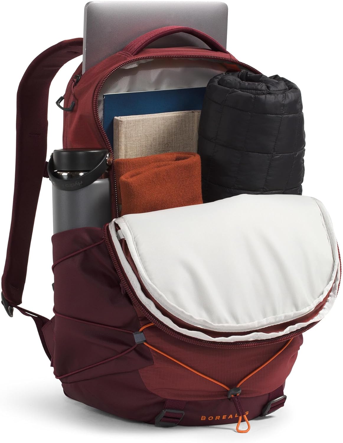 The North Face Borealis Commuter Laptop Backpack - PFAS Free, Sumac/Iron Bronze, One Size