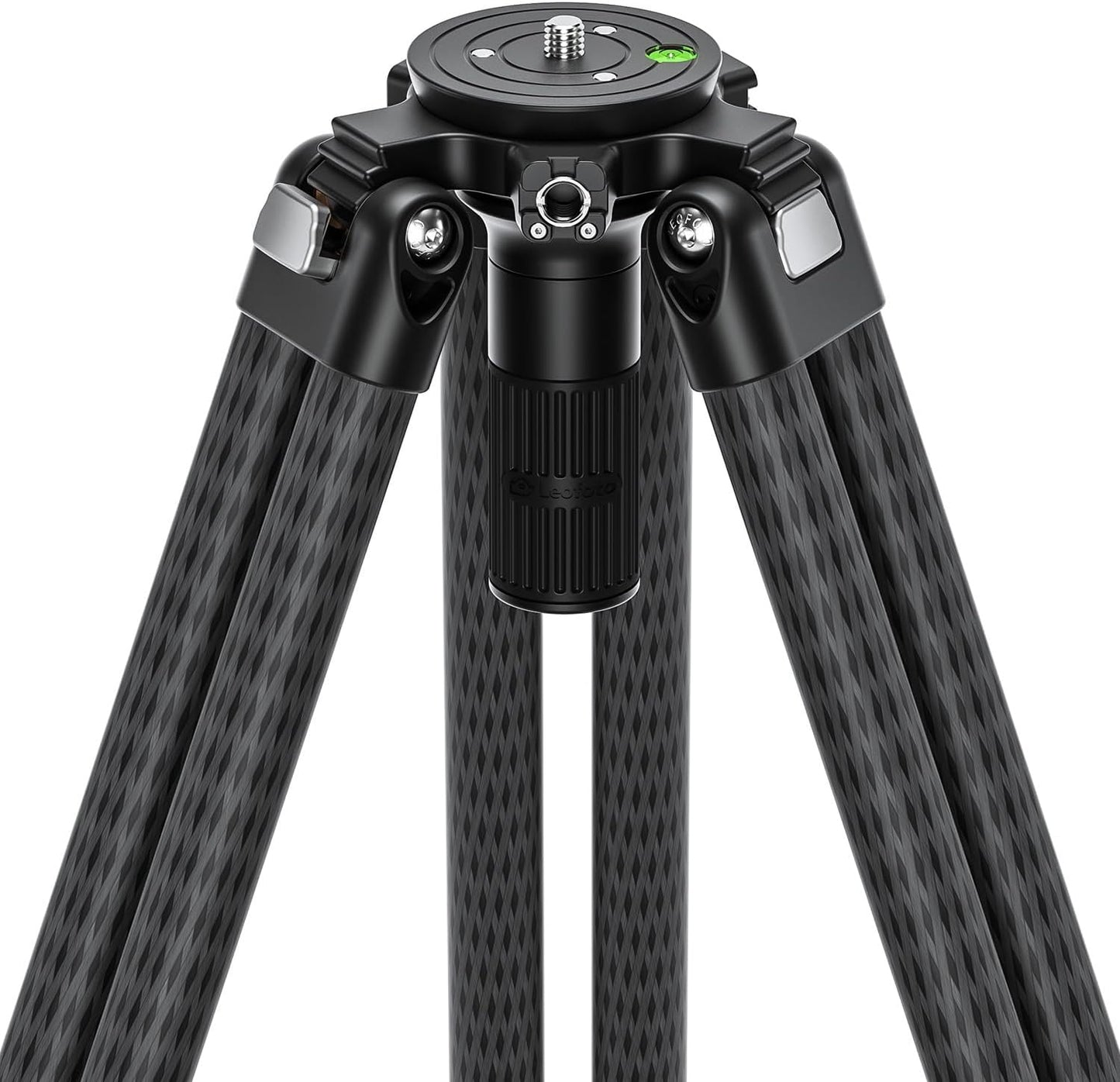 Leofoto LVC-253C+BV-20 Video Tripod, Twin Leg, Integrated Bowl, Leveling Base with Handle, 3 Leg Sections, Fluid Head Set, Lever Release Clamp