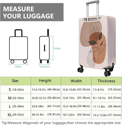 Travel Luggage Cover Suitcase Protector Fits 18-32 Inch Wheel Covers PatternedTravel Related Items Flower Luggage Protector Elastic XL