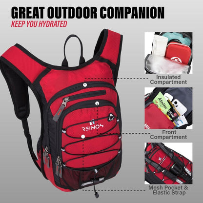 Hydration Pack Backpack with 3L Water Bladder for Men & Women, Hiking Daypack with Thermal Insulation | Running, Cycling, Camping, Skiing, Outdoor Activities