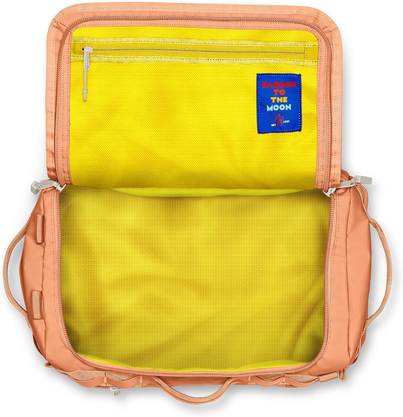 Baboon to the Moon Go-Bag Medium 40L – Detachable Straps, Small Duffle Bag for Travel, Gym Bag for Women, Mens Travel Bag, Duffel Bags for Traveling, Travel Duffel Bags for Women (Sunset Coral)