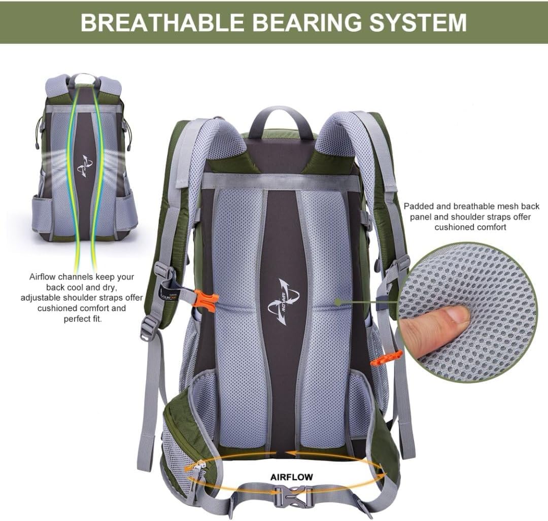 MOUNTAINTOP 25L/40L Hiking Backpack,Lightweight Travel Backpack for Men Women Outdoor Backpacking, Camping
