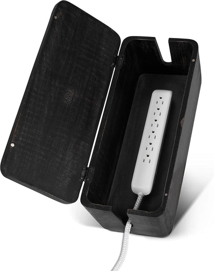 Large Cable Management Box - Cable Organizer Box and Power Strip Box for Electrical Cord Management - Hide Desk Cord and Floor Cables - Wire Storage and Organization for Cords