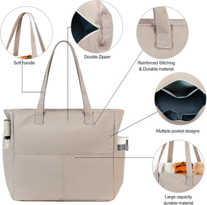 Waterproof Beach Tote Pool Bags for Women Ladies Extra Large Gym Tote Carry On Bag With Wet Compartment for Weekender Travel