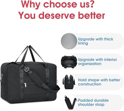 For Spirit Airlines Personal Item Bag 18x14x8 Foldable Travel Duffel Bag - Image 5