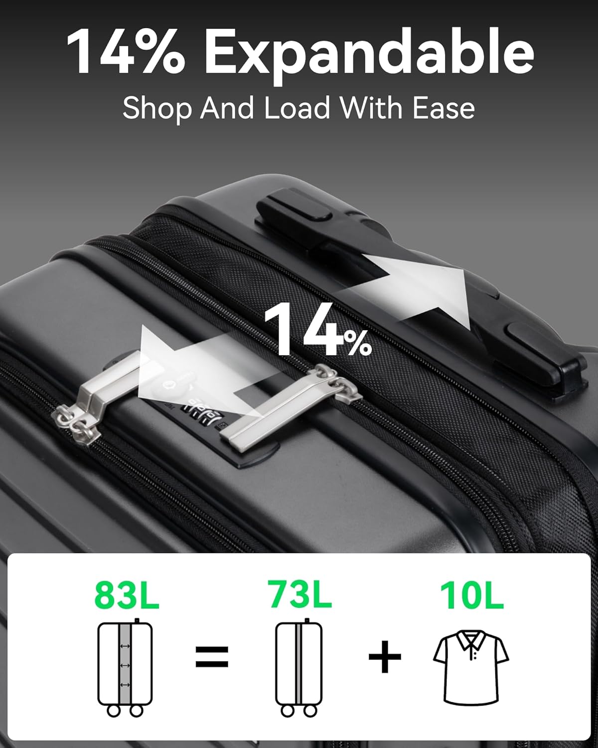 LUGGEX 28 Inch Luggage with Spinner Wheels, Expandable PC Hard Shell Checked Suitcase with Front Opening, Lightweight (Pink, 28 Inch)