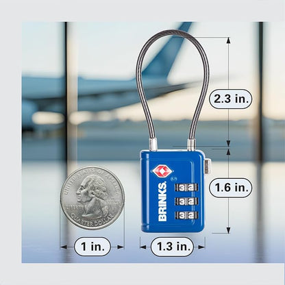 Brinks TSA Accepted Indicator Luggage Lock, 2.5 inch Long Shackle, New More - Image 5