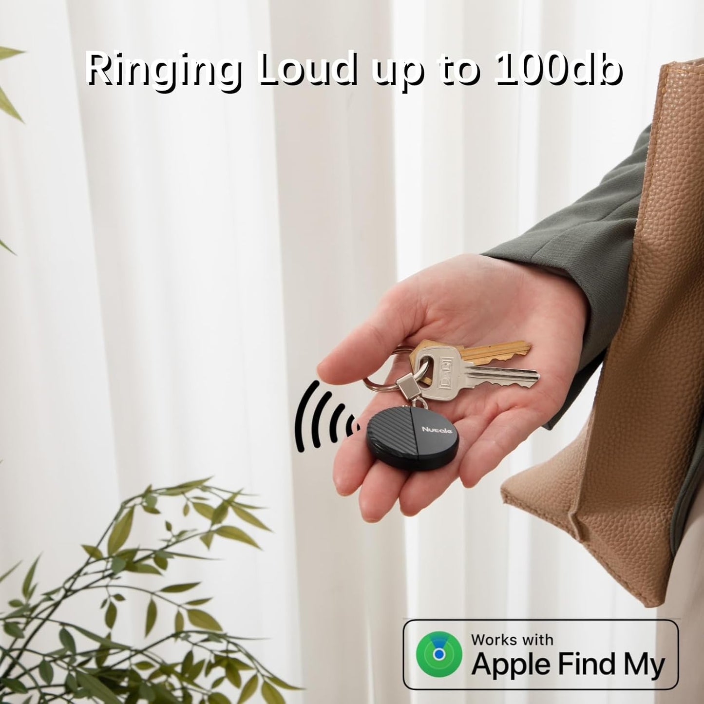 NutaleTag Key Finder 4 Pack - Only iOS - Bluetooth Smart Item Tracker Tag - Work with Find My - Keep Track of The Items That Matter Most - Find Keys Device or Car Key