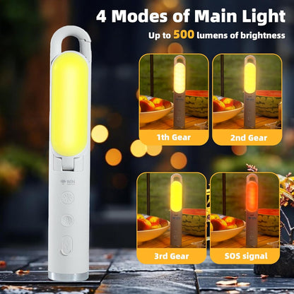 LED Camping Lantern, Rechargeable Emergency Light for Power Outages, Portable Outdoor Flashlight, 9 Modes Collapsible Lightweight Hanging Lamp for Home, Camping, Hiking, Fishing