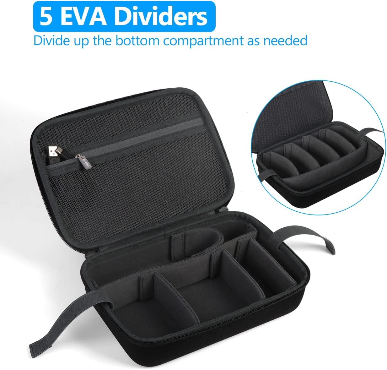 JSVER Hard Case for GoPro Cameras Carrying Case For Gopro Hero 13/12/11/10/9/8/7/AKASO EK7000/AKASO Brave 4 4K /Brave 7 LE/Brave 8/AKASO V50X /insta360 and Other Action Cameras