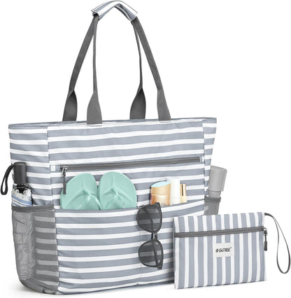 G4Free Beach Bag, Waterproof Sandproof Beach Tote Bag, Large Capacity Foldable for Women