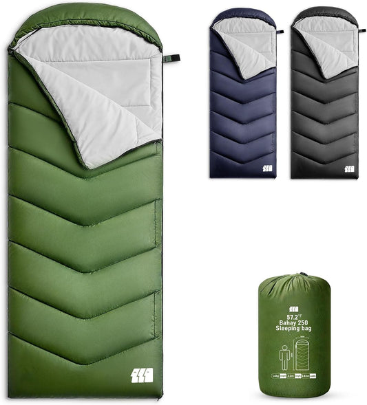 Sleeping Bags for Adults Cold Weather,Portable, Waterproof,Lightweight Camping Sleeping Bag for Tall Girls Boys with Compression Sack for Warm Camping, Hiking, Outdoor & Indoor