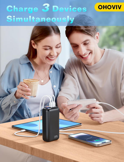 Portable Charger 50000mAh Power Bank - 22.5W Fast Charging External Battery Pack,USB-C Portable Phone Charger for iPhone 16/15/14/13 Pro Android Samsung, for Travel Camping Essential