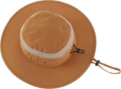 Home Prefer UPF 50+ Men's Sun Hat Wide Brim Bucket Hat UV Protection Hat for Mens Womens Beach Safari Gardening Golf Fishing