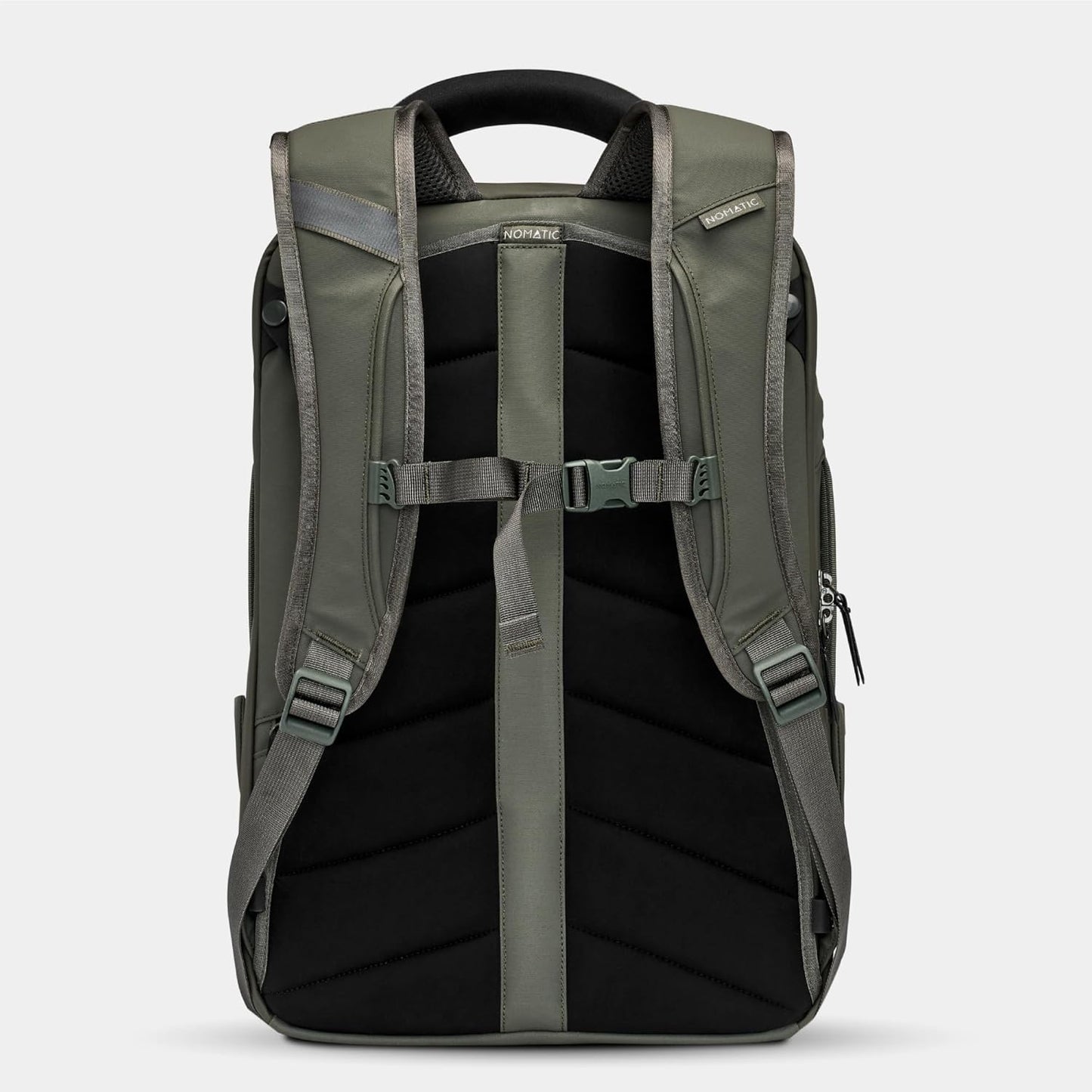 NOMATIC Travel Pack - 20L Water Resistant Laptop Bag - TSA-Ready Expandable Olive Backpack
