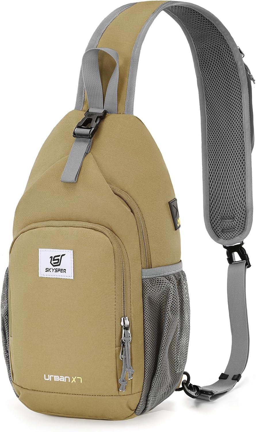 SKYSPER Sling Bag RFID Crossbody Sling Backpack Cross Body Shoulder Bag Travel Hiking Daypack for Women Men