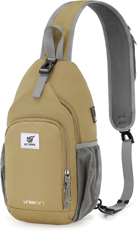 SKYSPER Sling Bag RFID Crossbody Sling Backpack Cross Body Shoulder Bag Travel Hiking Daypack for Women Men